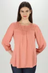 Solid Pink Top For Women