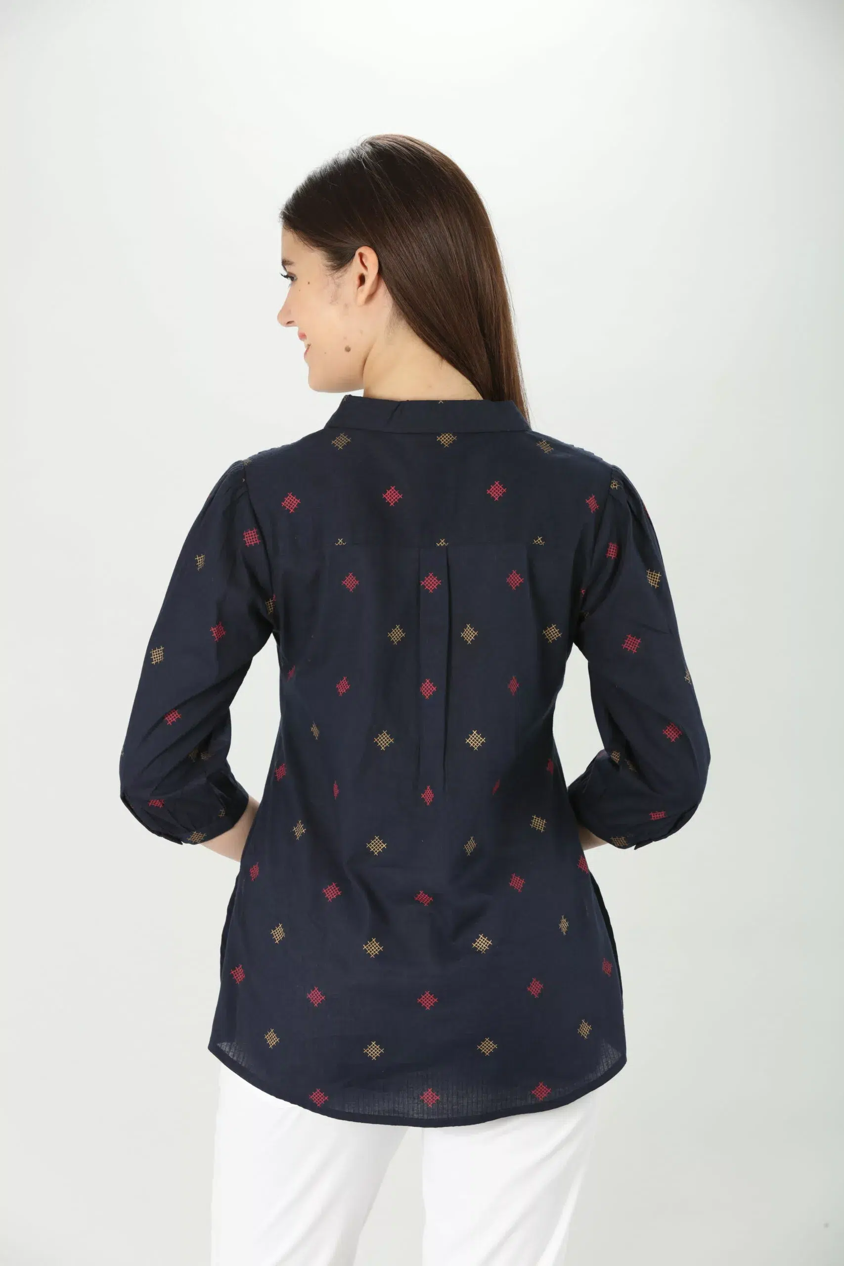 Printed Navy Shirt For Women