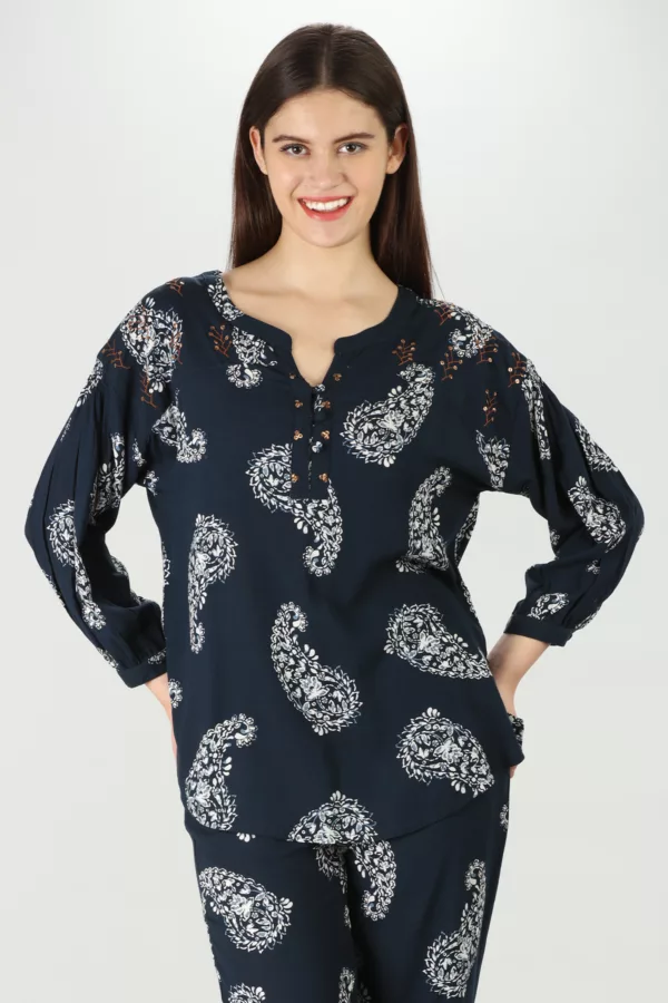 Blue Co Ord Top