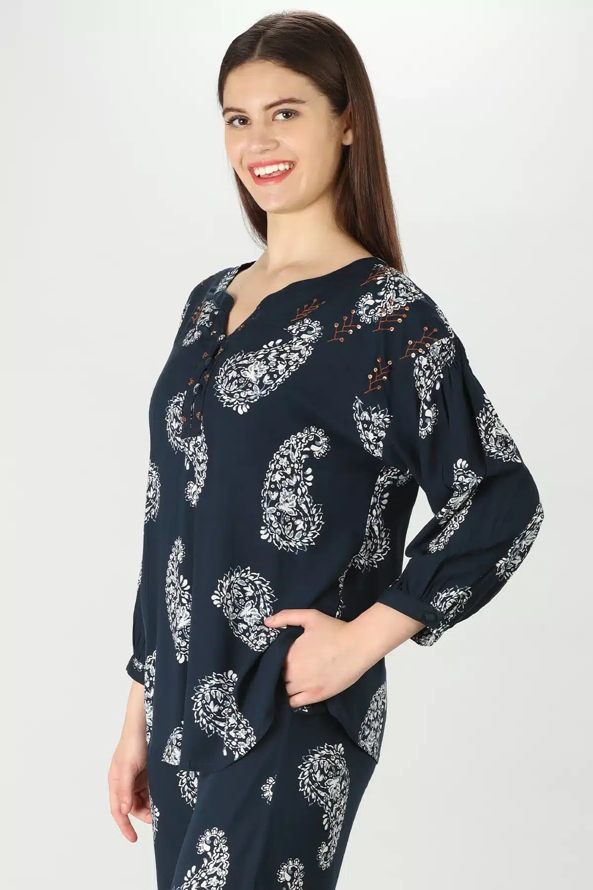 Blue Co Ord Top