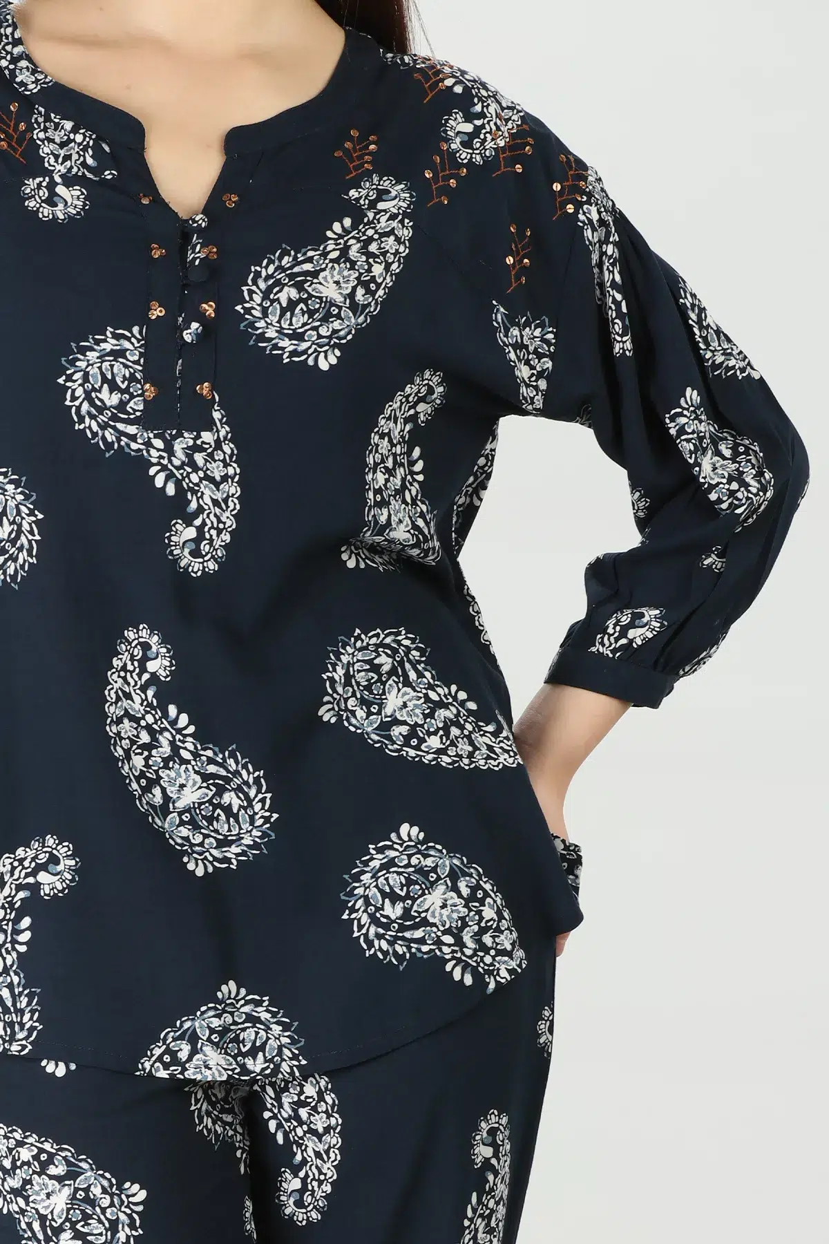 Blue Co Ord Top