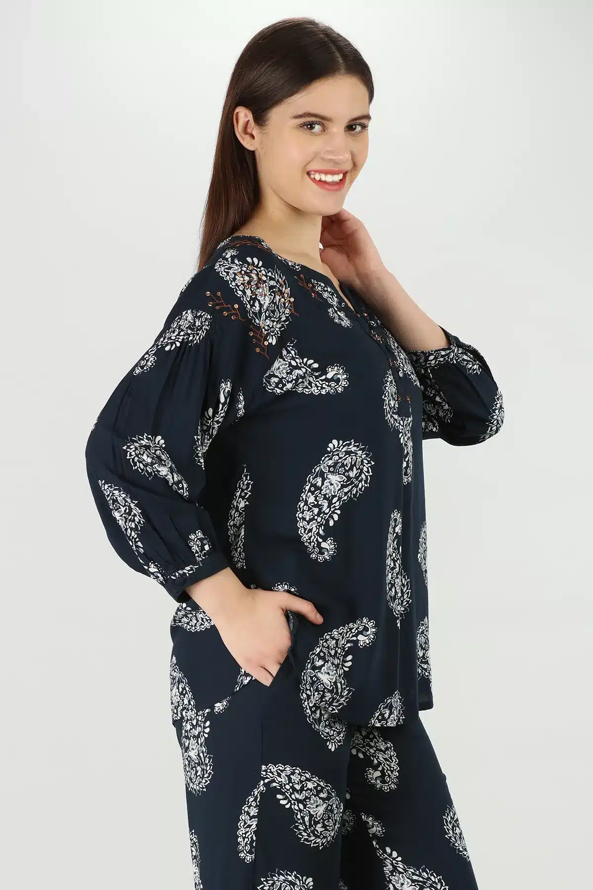 Blue Co Ord Top