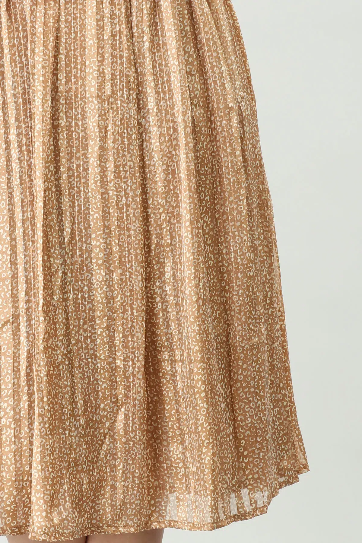 Printed Beige Dress For Women