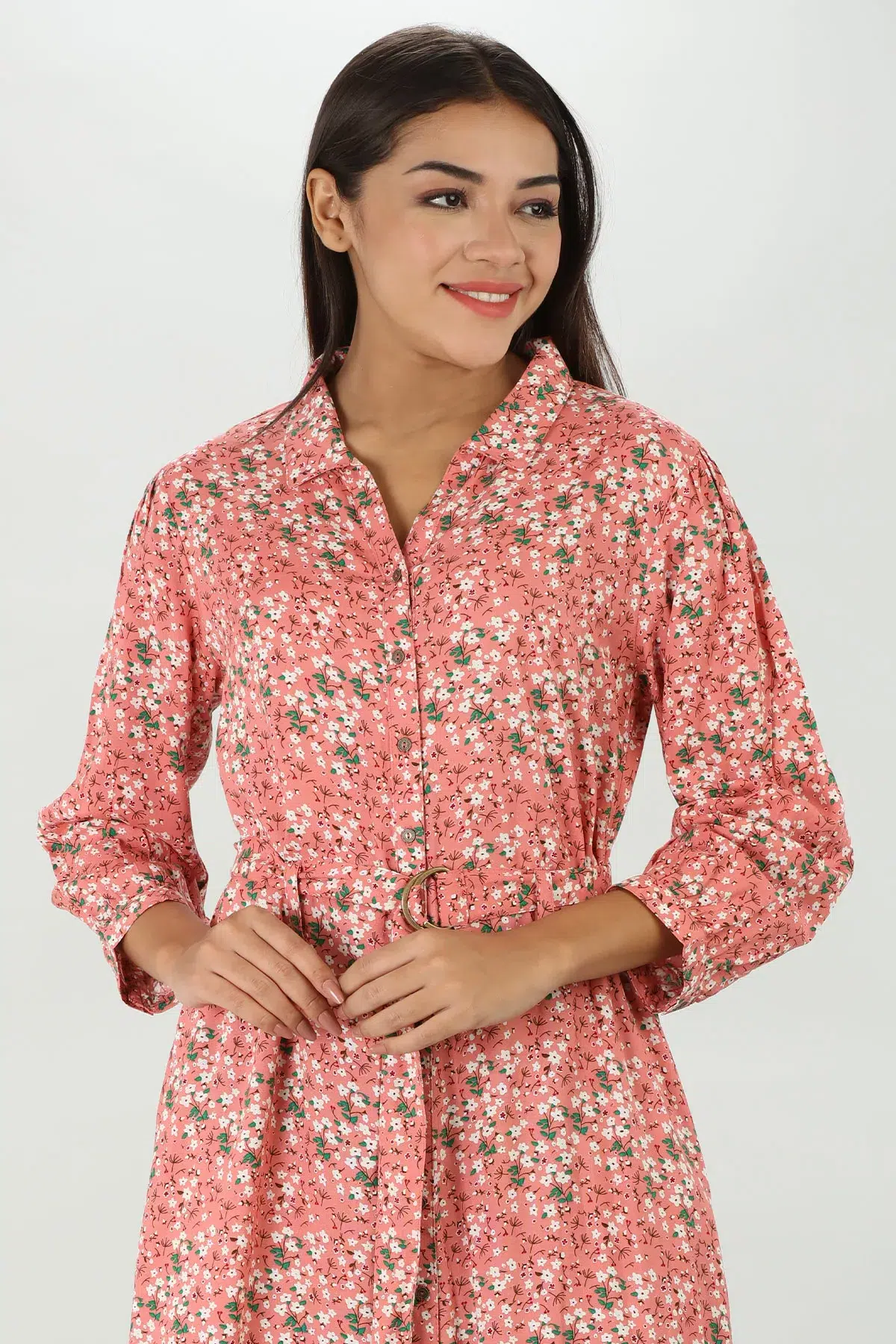 Printed Pink Dress Maxi For Women