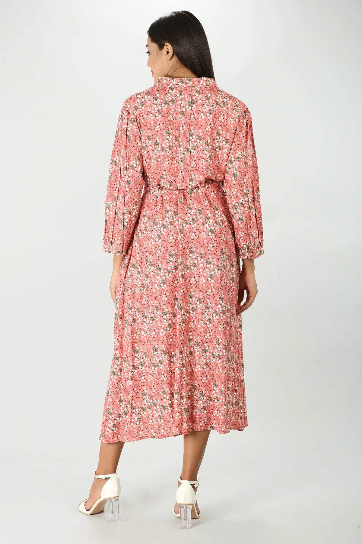Printed Pink Dress Maxi For Women