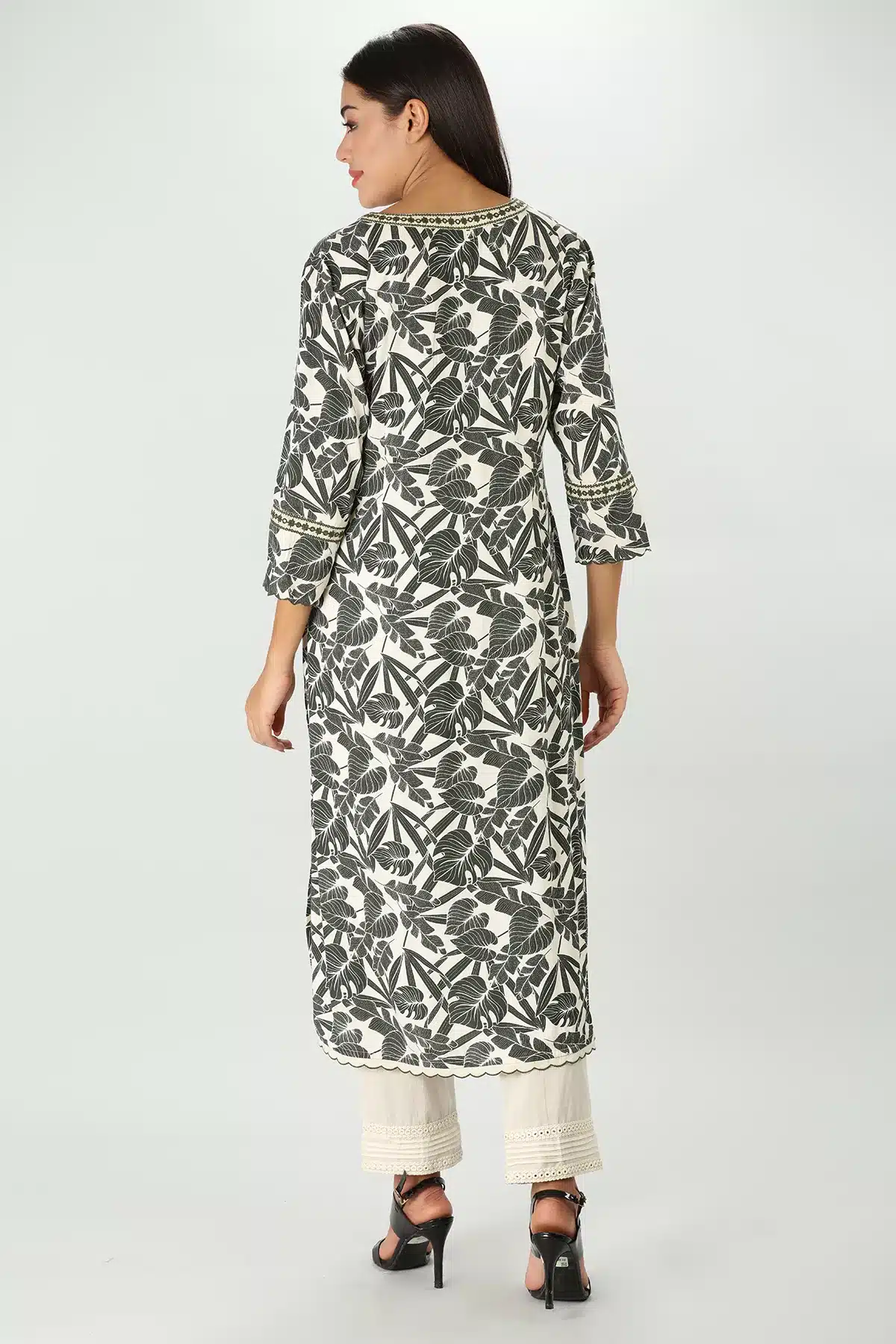 Grey Printed Kurtis For Women