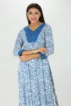 Blue Kurta For Ladies