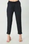 Charcoal Blue Palazzo Pants For Women