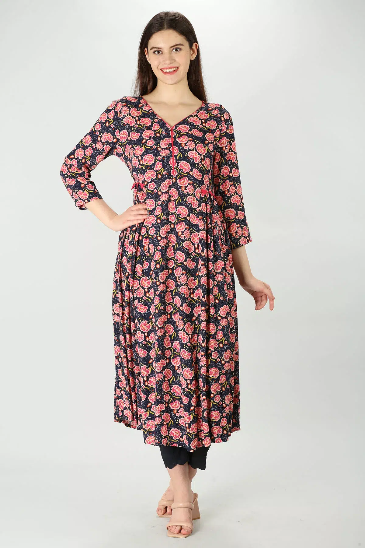 Printed Multi Colour Kurti For Women