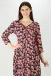 Printed Pink Kurti For Women