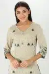 Off White Color Kurti For Women