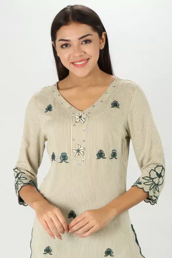 Off White Color Kurti For Women