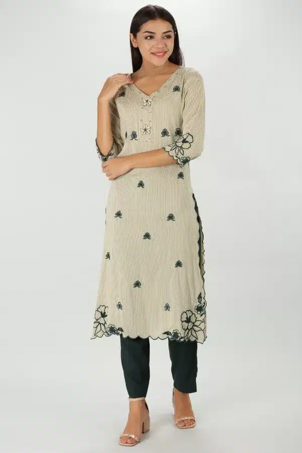 Off White Color Kurti For Women