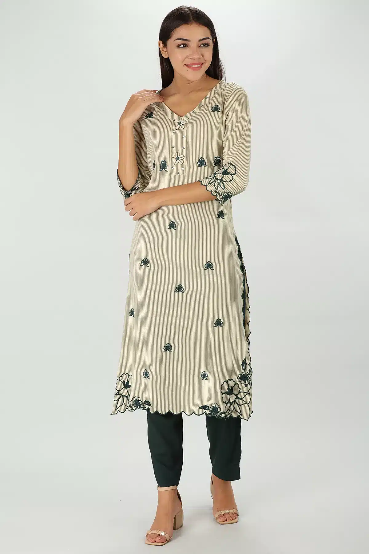 Off White Color Kurti For Women