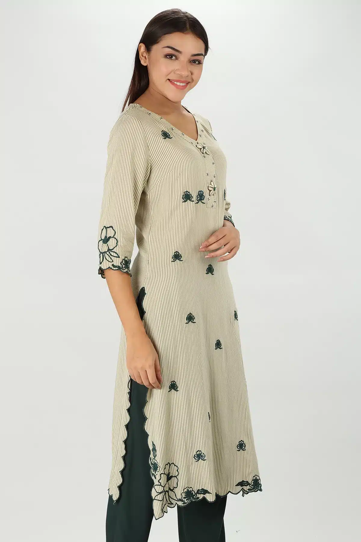 Off White Color Kurti For Women