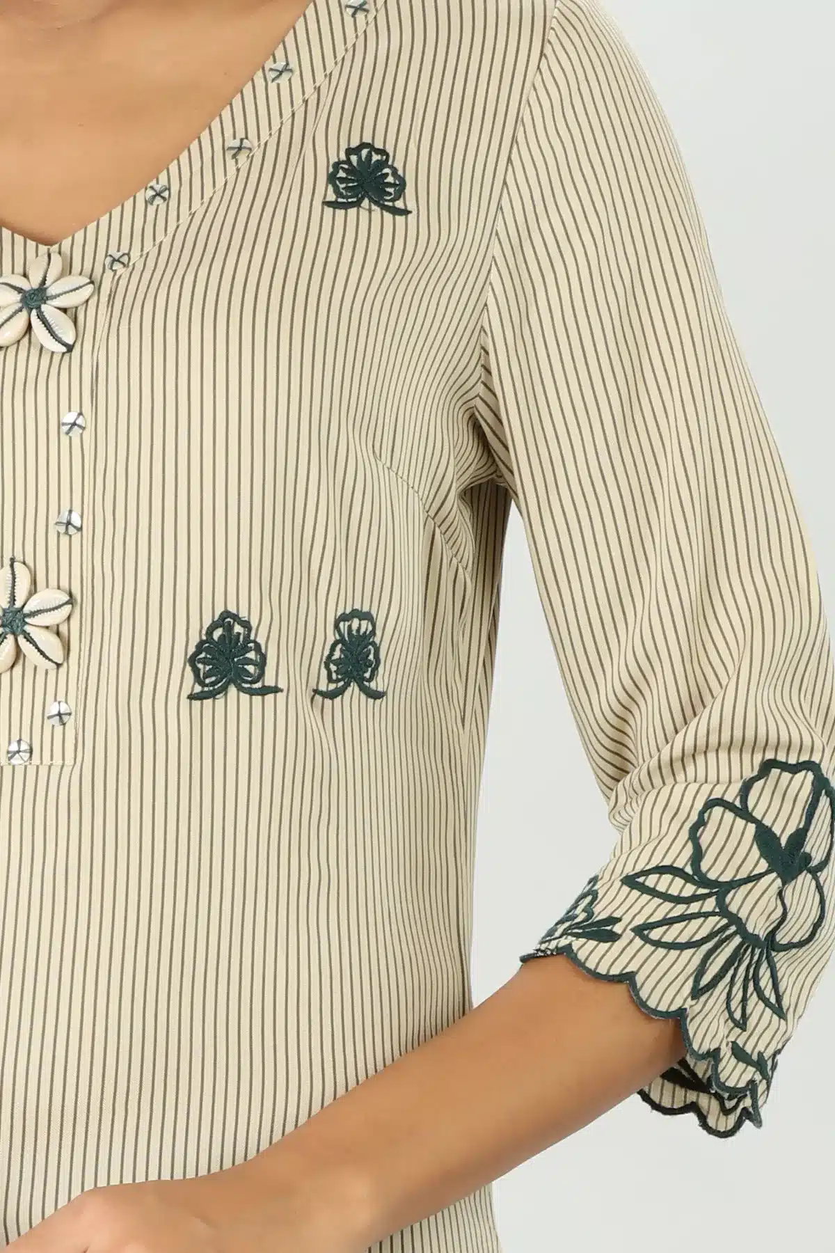 Off White Color Kurti For Women