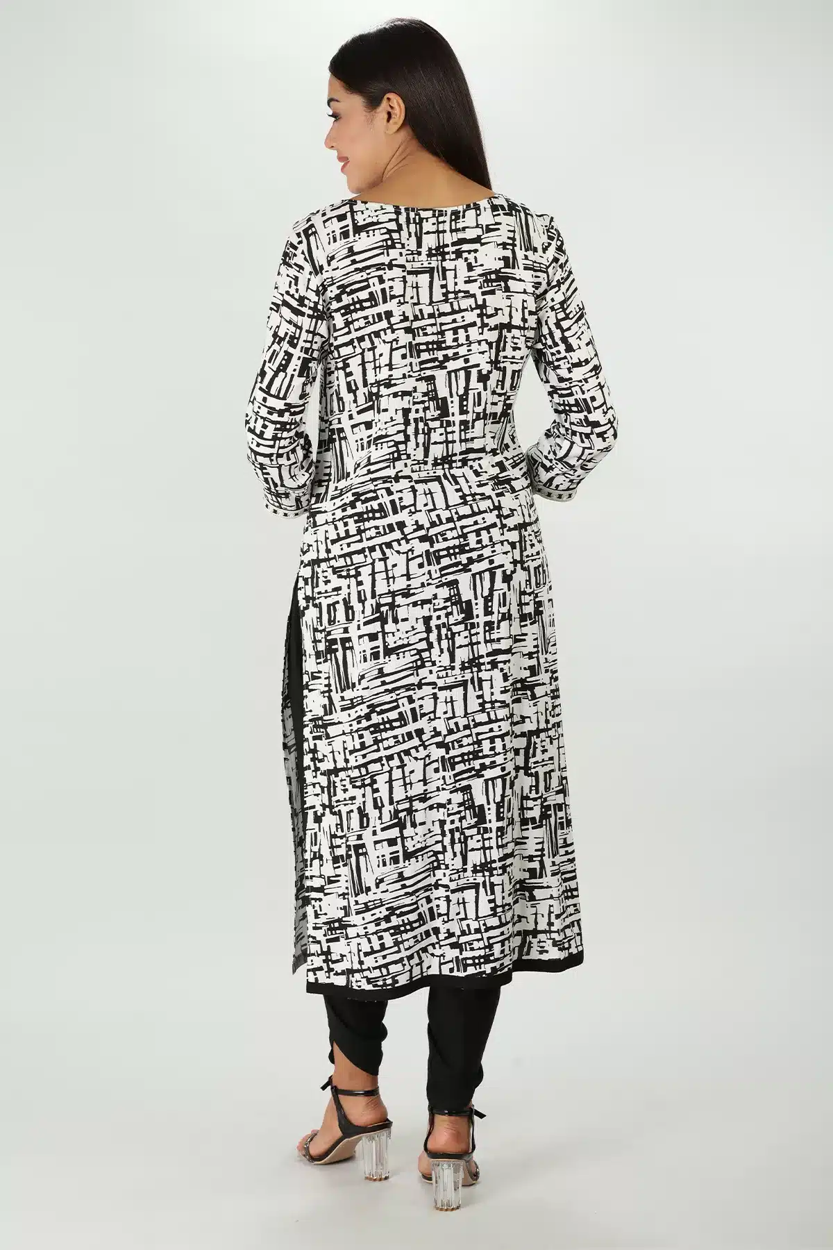 Black And White Kurti For Women