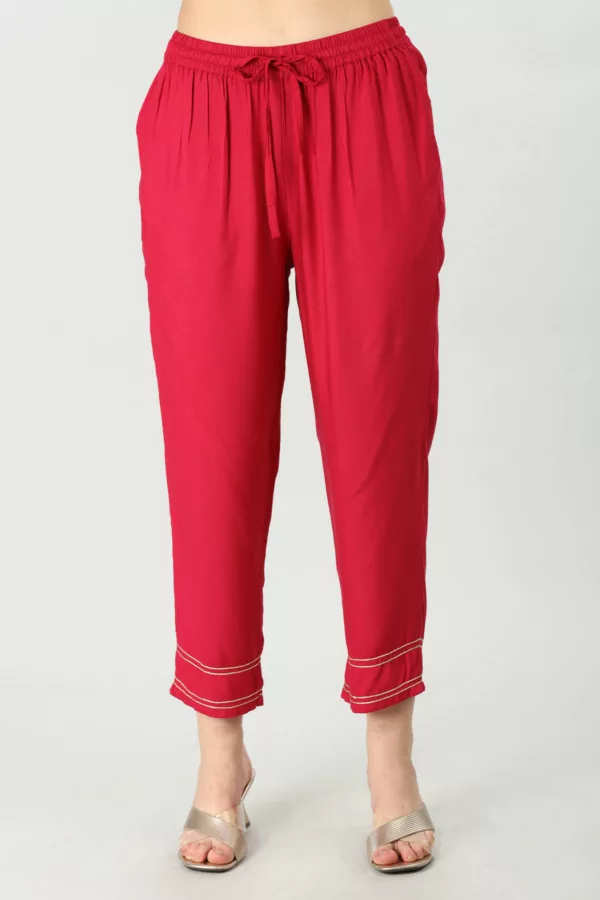 Red Palazzo For Women