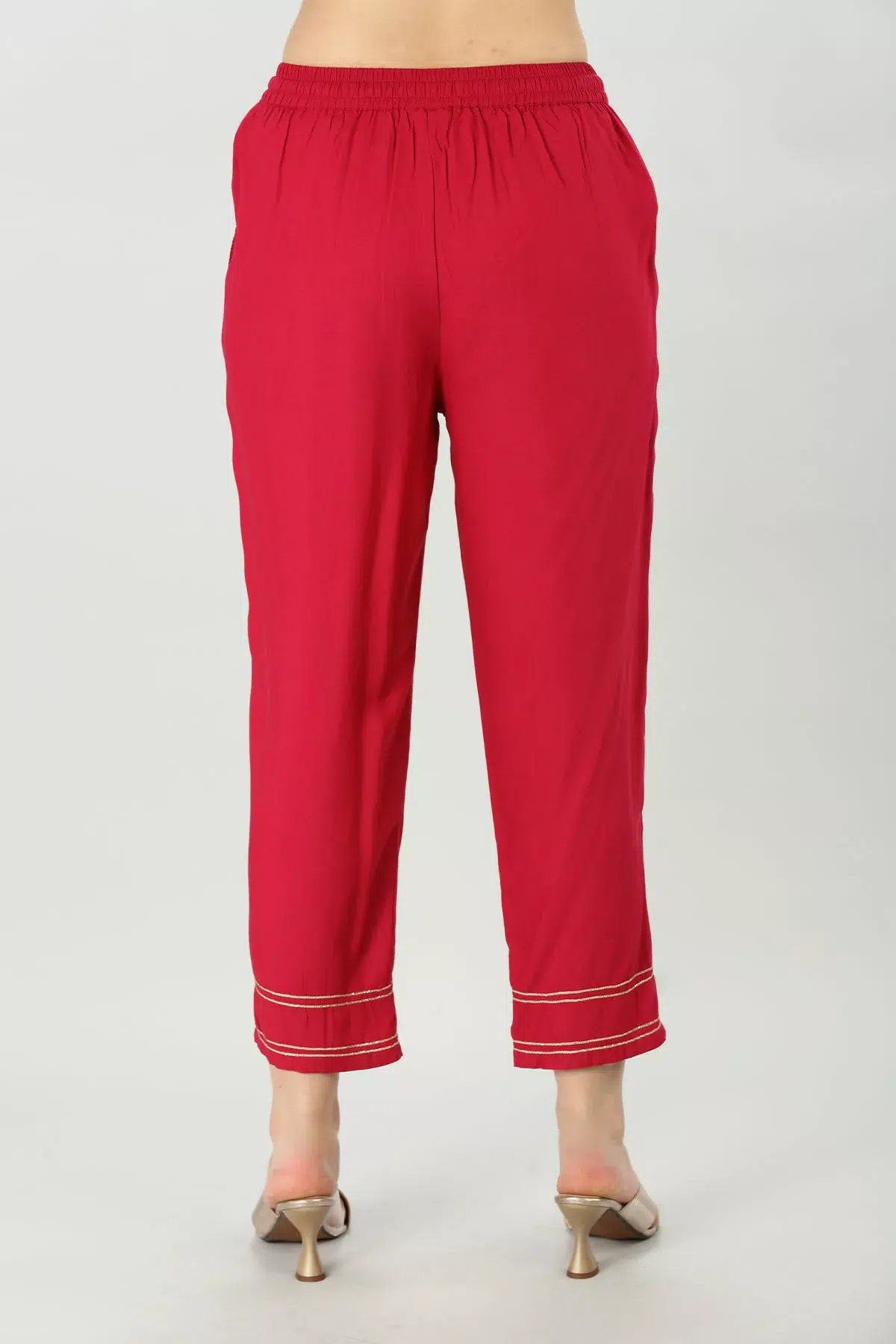 Red Palazzo For Women