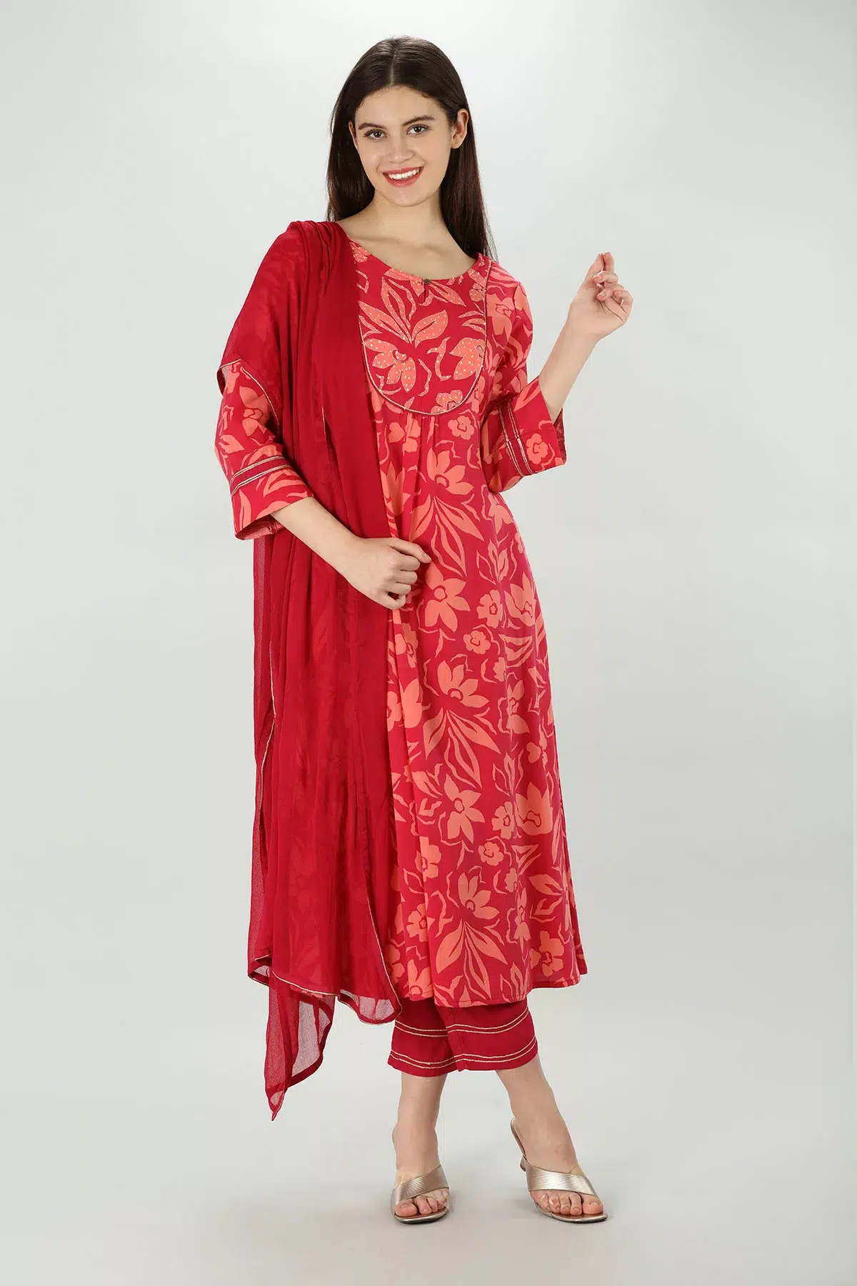 Kurti In Pink Colour For Women