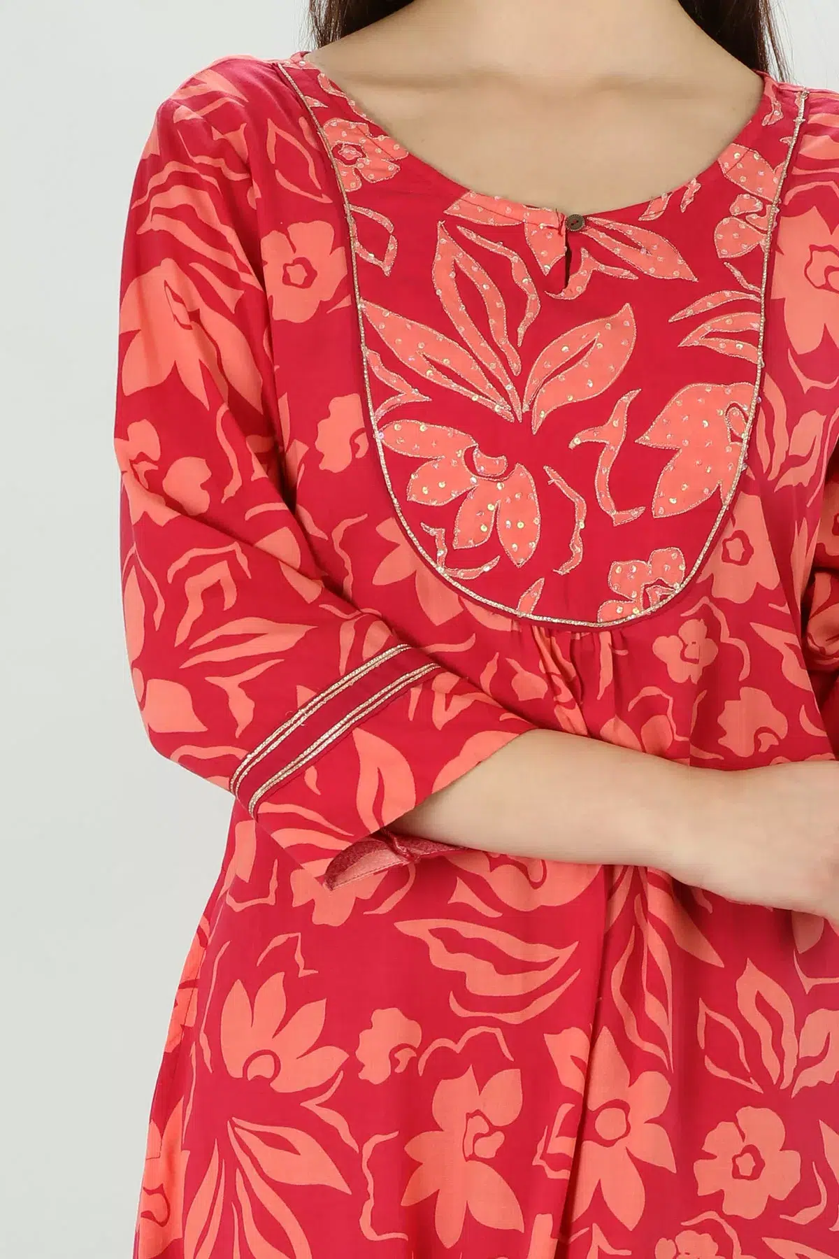 Kurti In Pink Colour For Women
