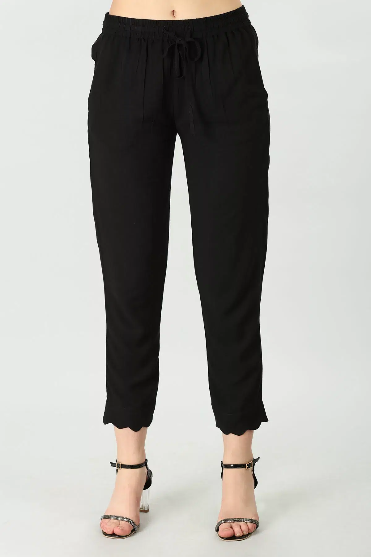 Black rayon Palazzo