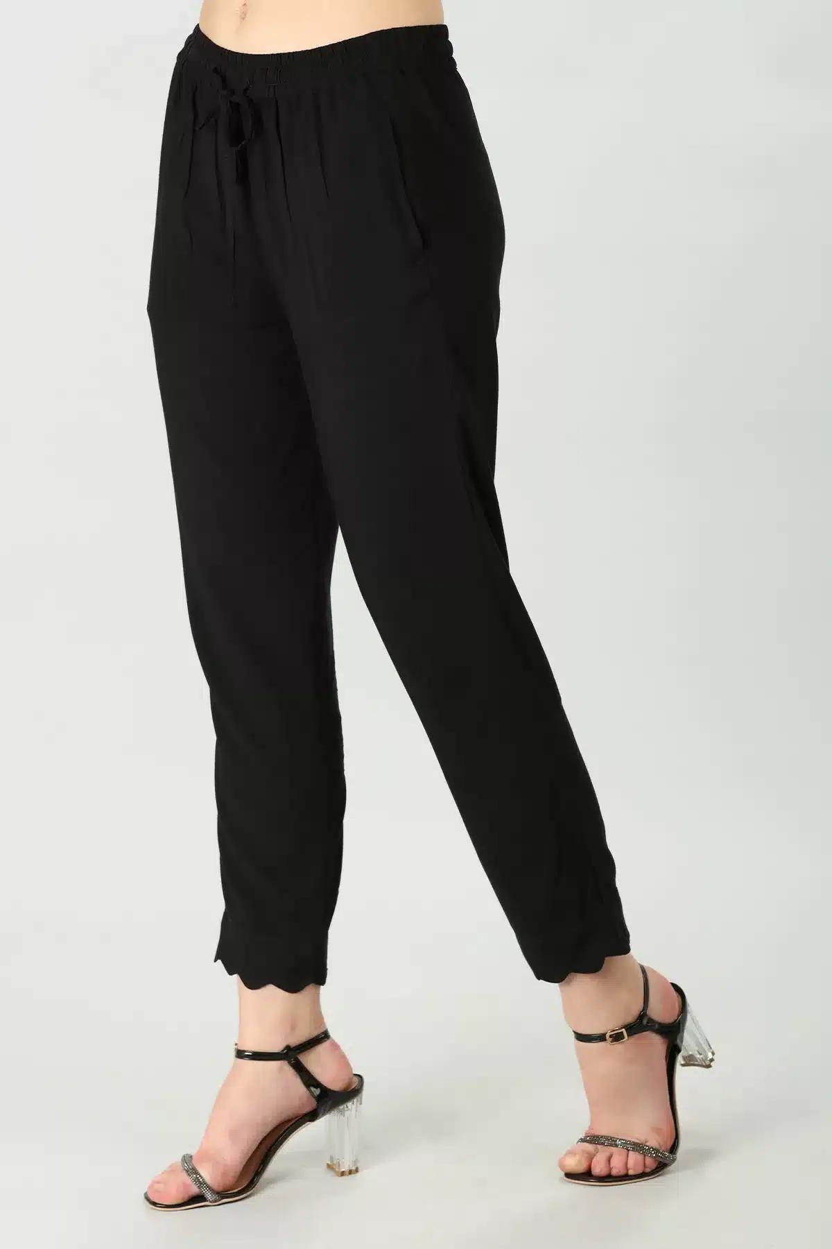 Black rayon Palazzo - Image 4