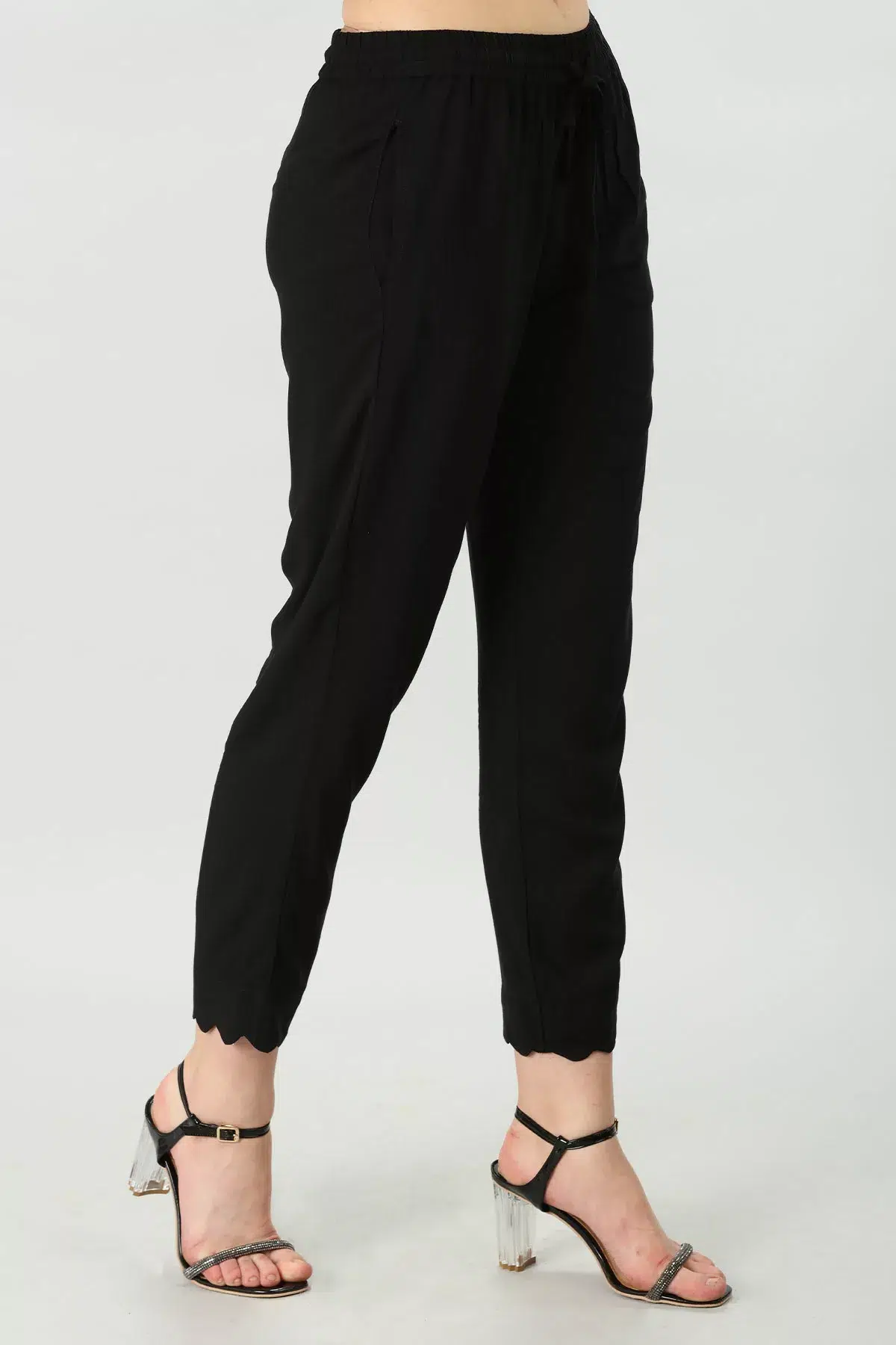Black rayon Palazzo - Image 3