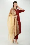 Maroon Colour Kurti For Women
