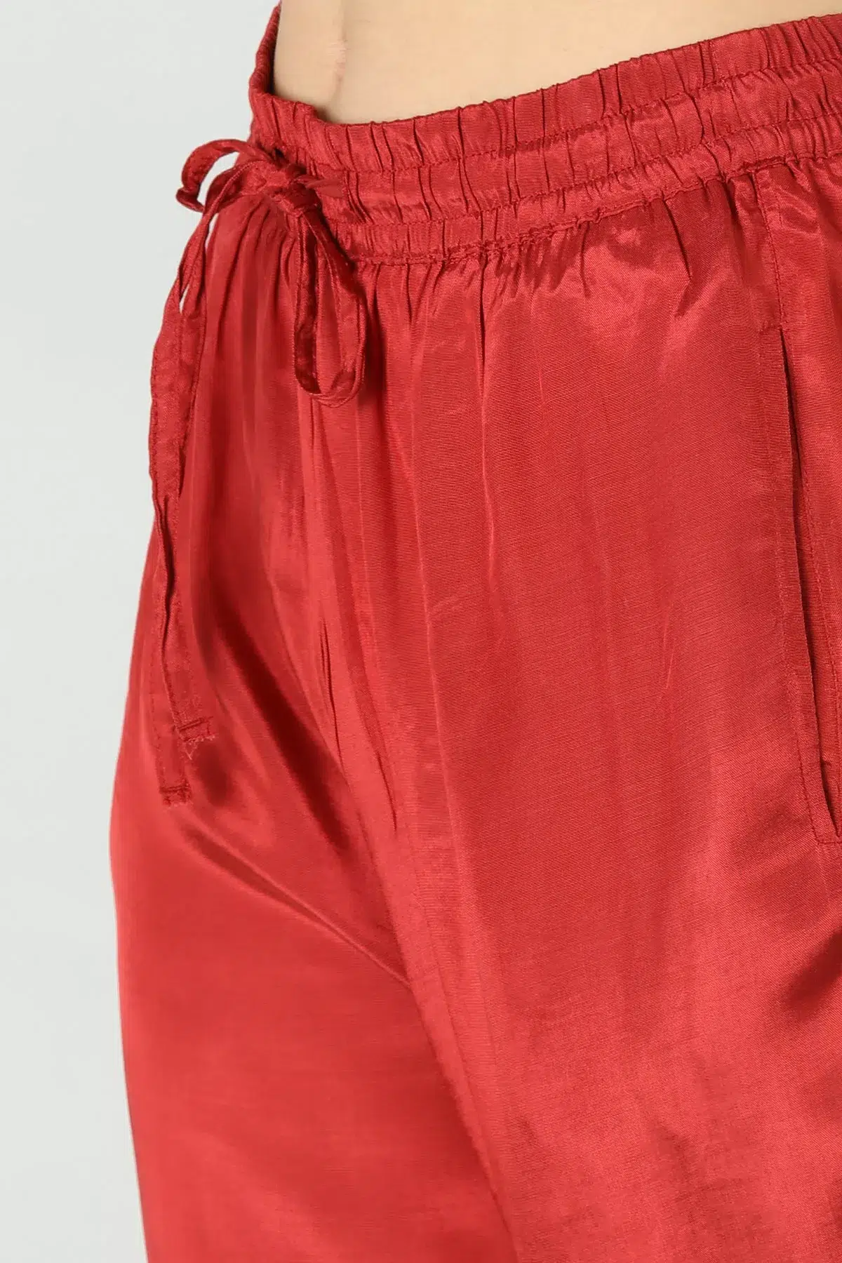 Embroidered Rust Palazzo Women's Pants