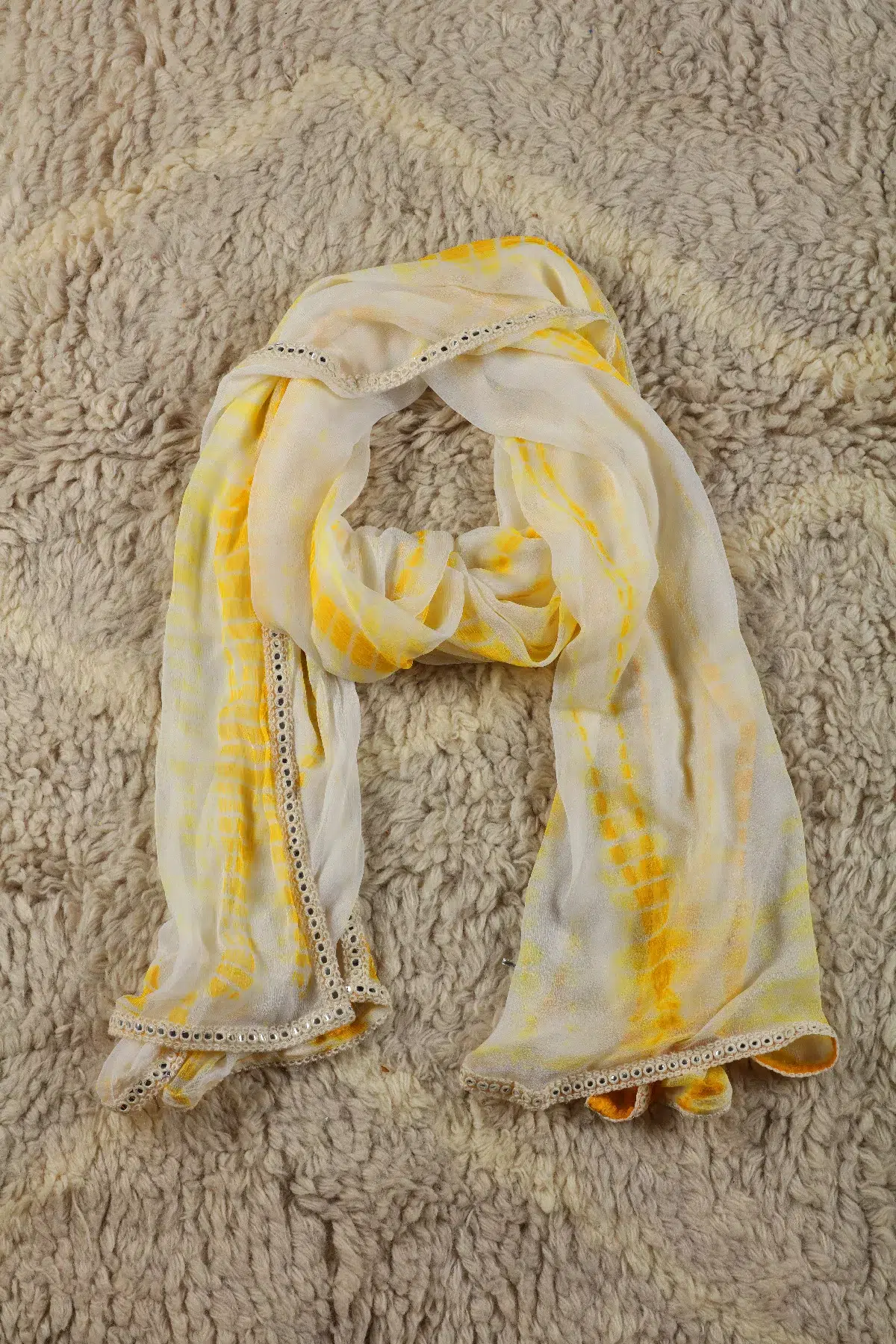 Off White Dupatta For Women