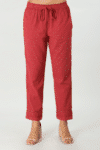 Brick Red Plazo For Ladies