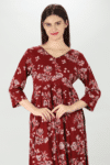 Maroon Colour Kurti For Women