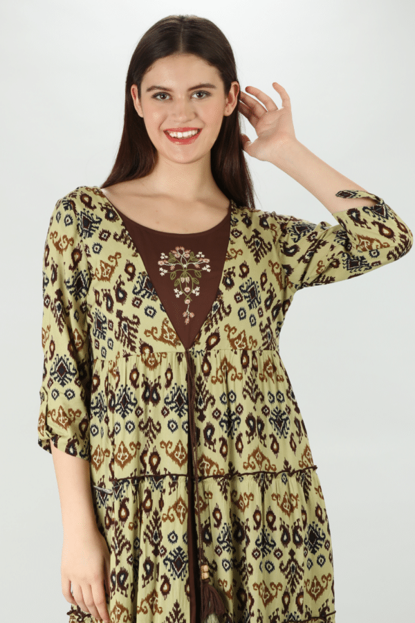 Olive Green Dress Maxi For Women