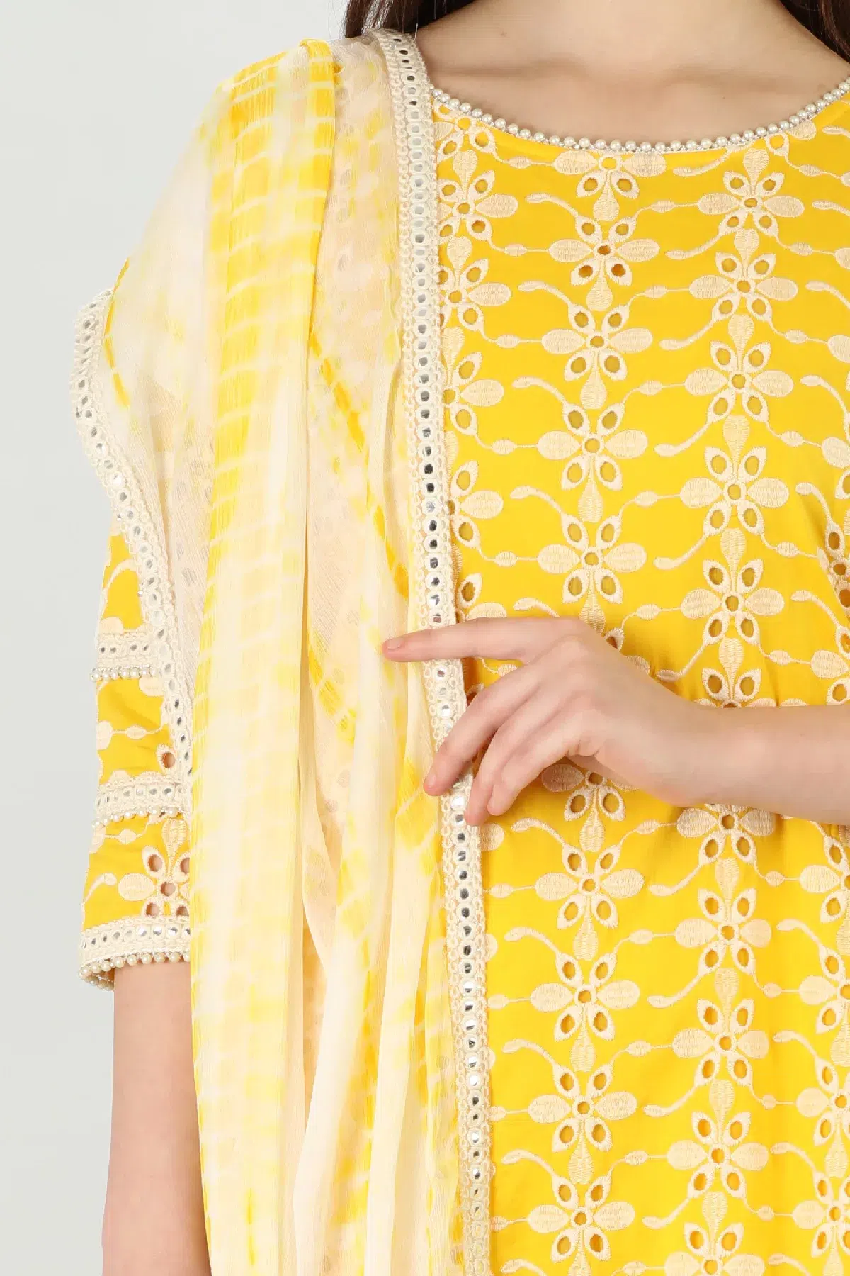 Off White Dupatta For Women