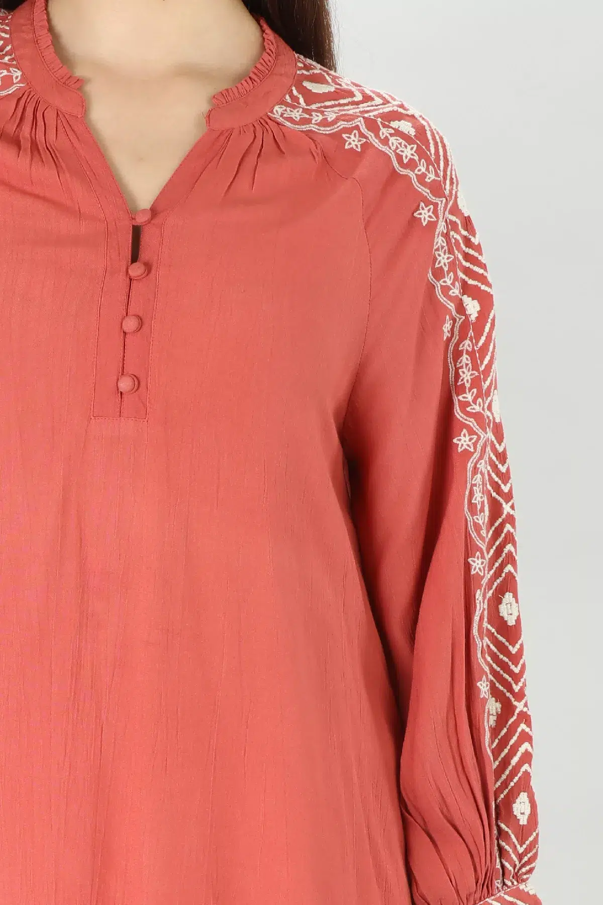 Rayon Mandarin Top - Image 5