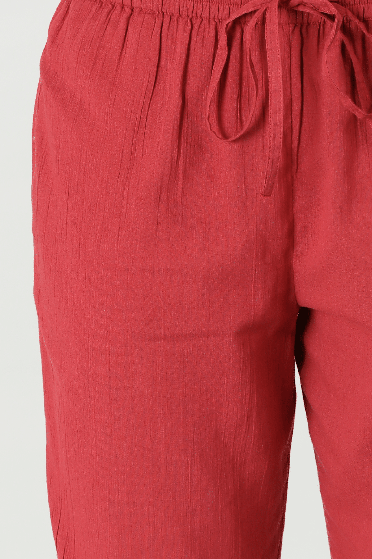 Brick Red Plazo For Ladies