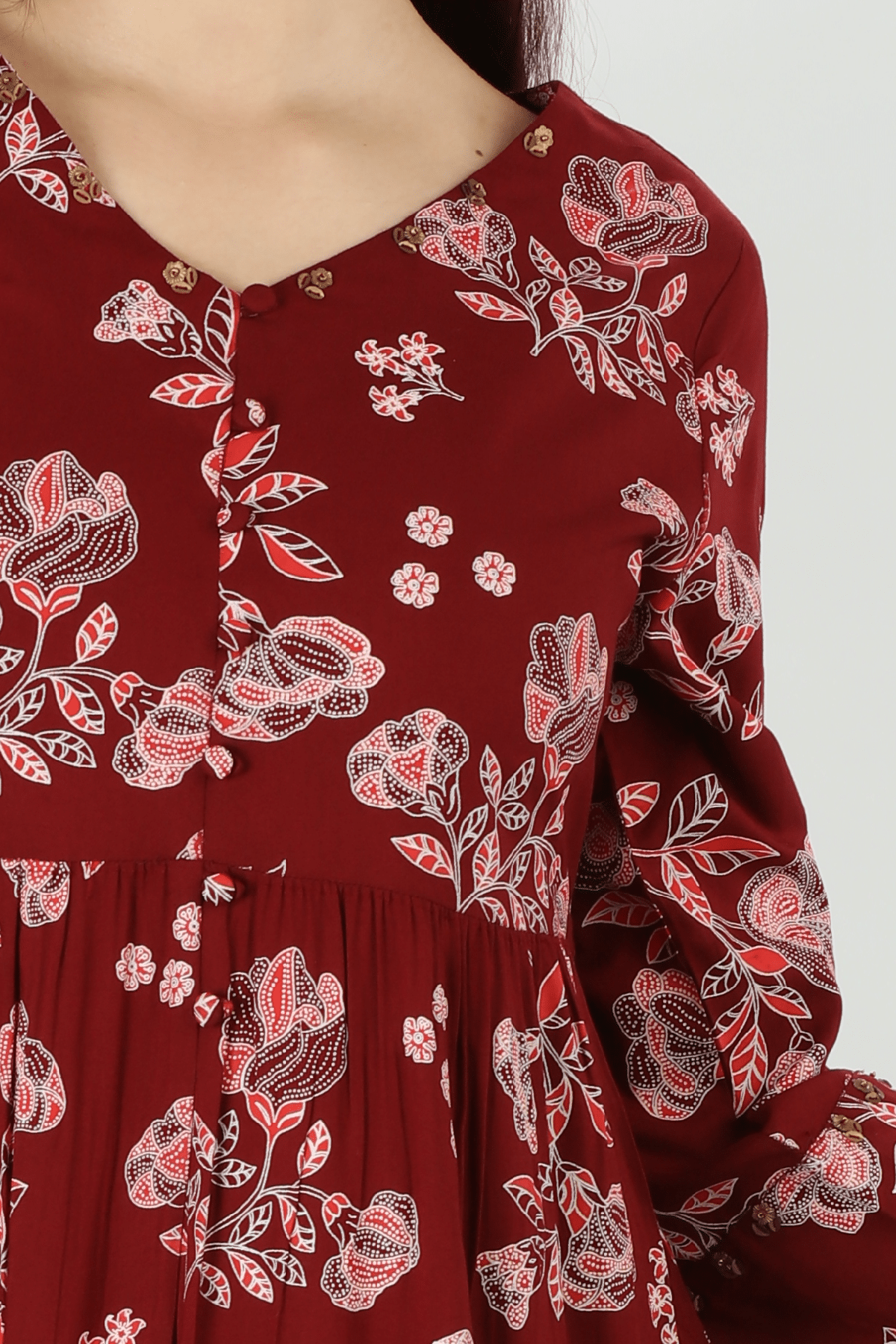 Maroon Colour Kurti For Women