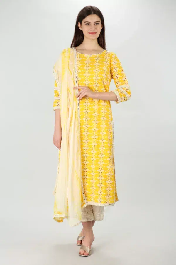 Off White Dupatta For Women