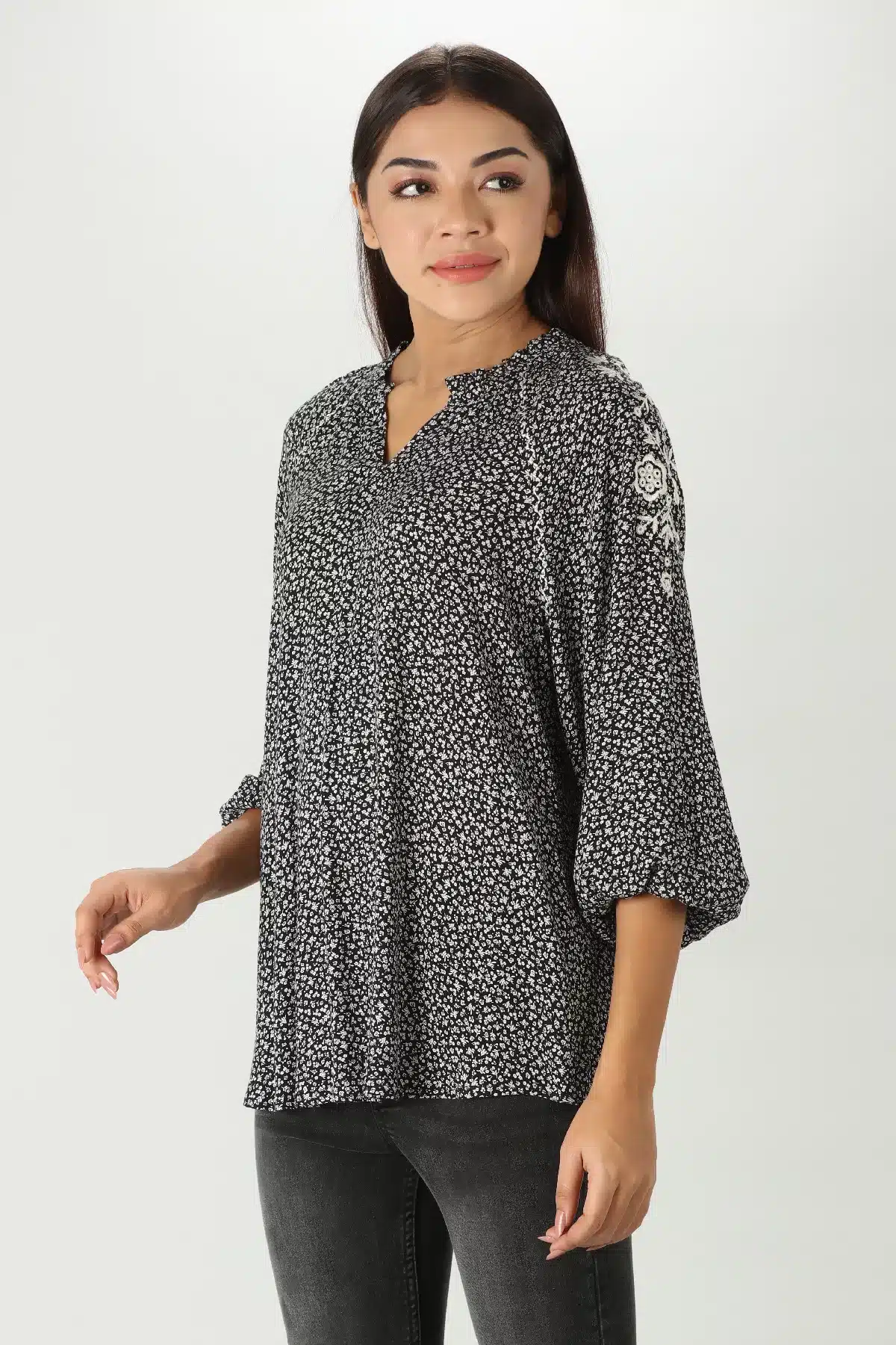 Embroidered Rayon Top - Image 4