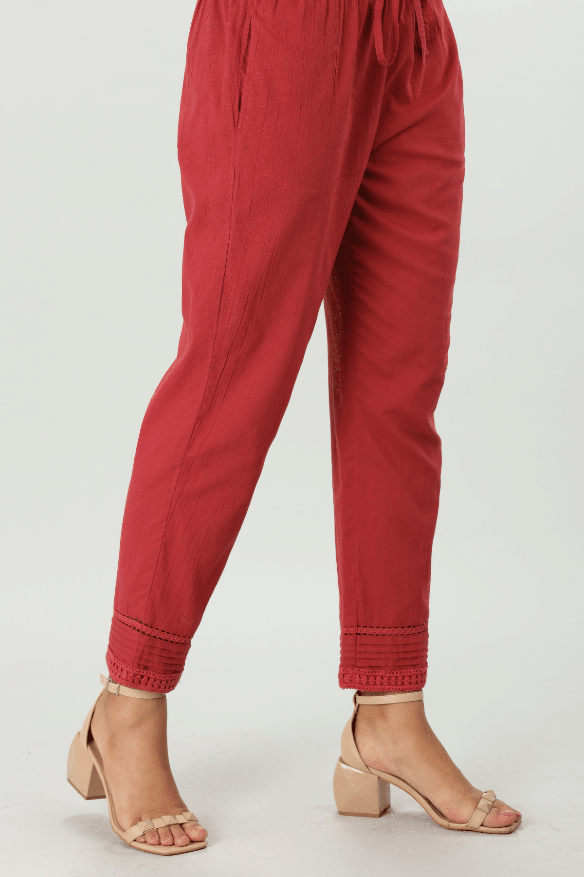 Brick Red Plazo For Ladies