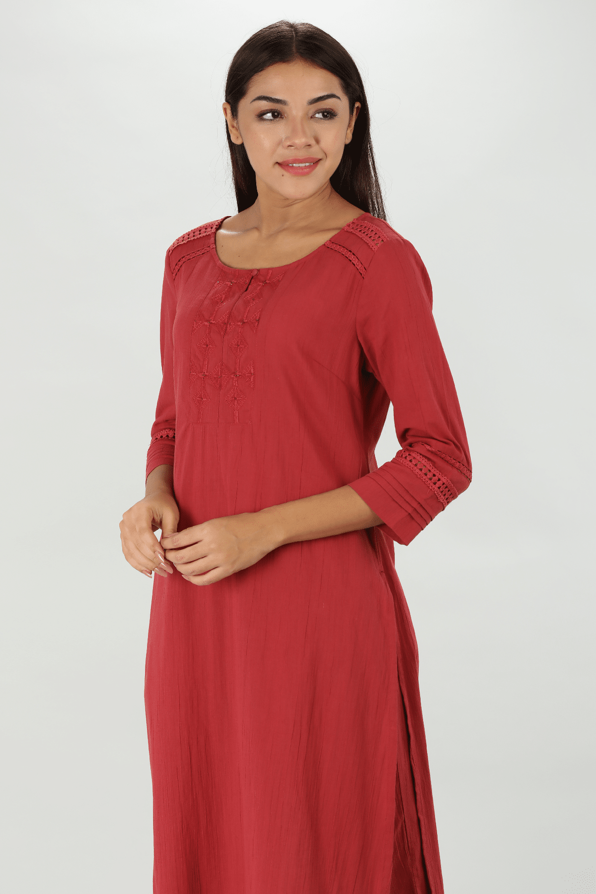 Maroon Kurti For Women