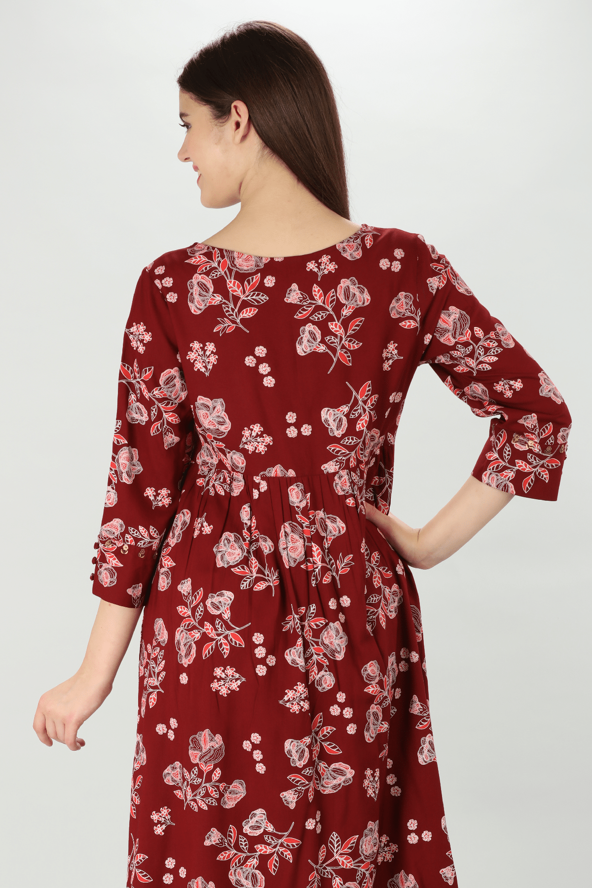 Maroon Colour Kurti For Women