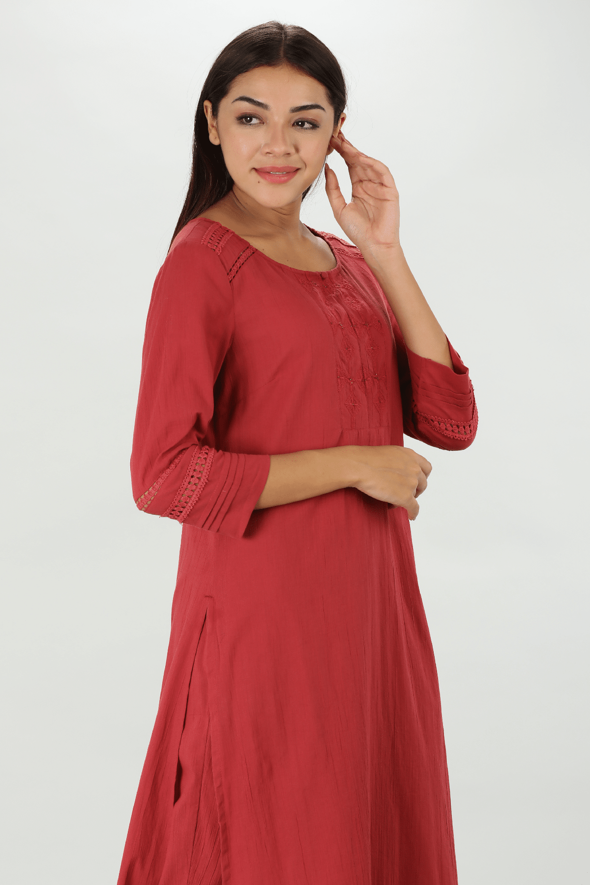 Maroon Kurti For Women