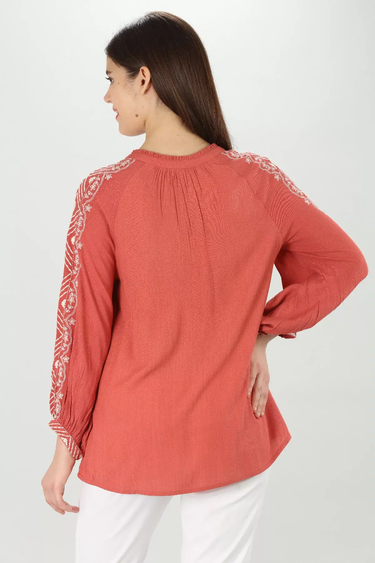Rayon Mandarin Top - Image 6