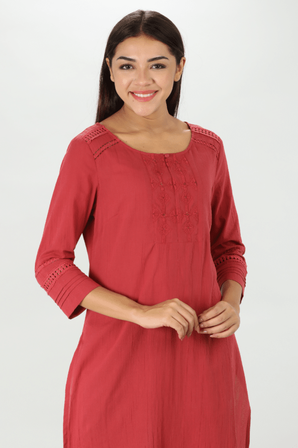Maroon Kurti For Women