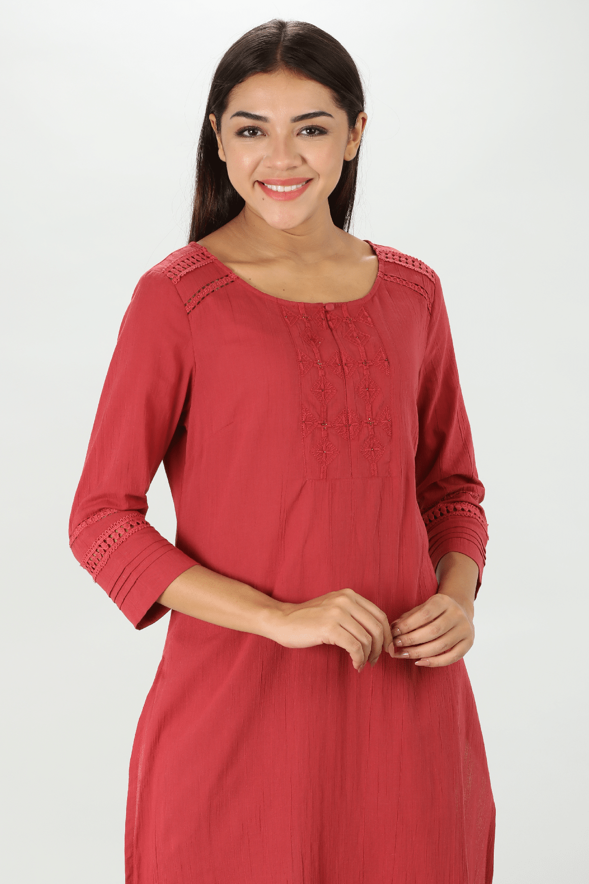 Maroon Kurti For Women