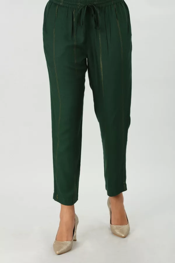 Dark Teal Green Plazo For Ladies