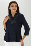 Navy Blue Top Women