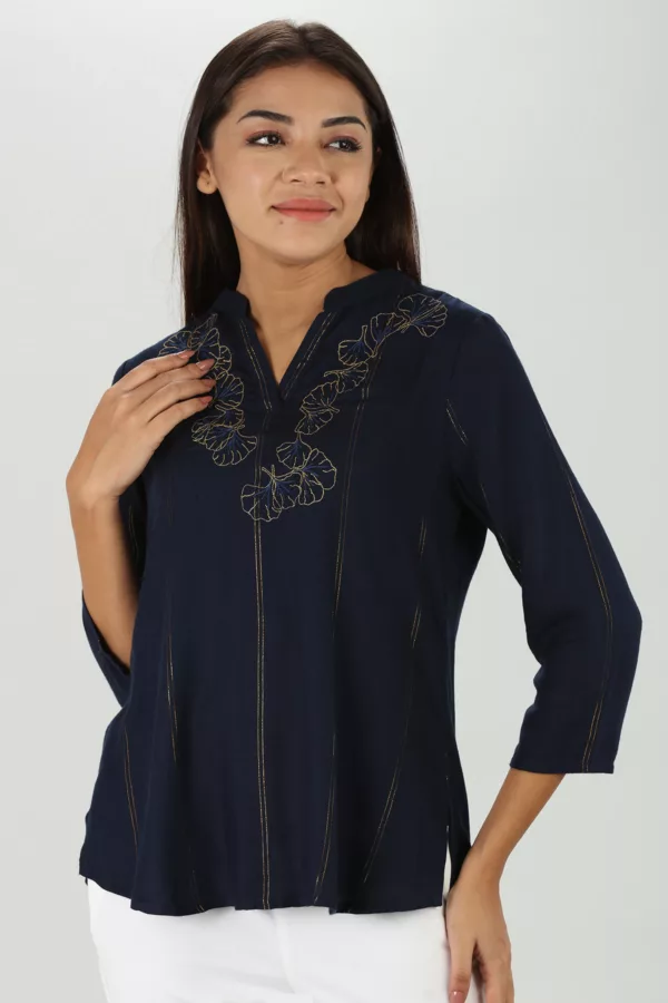 Navy Blue Top Women